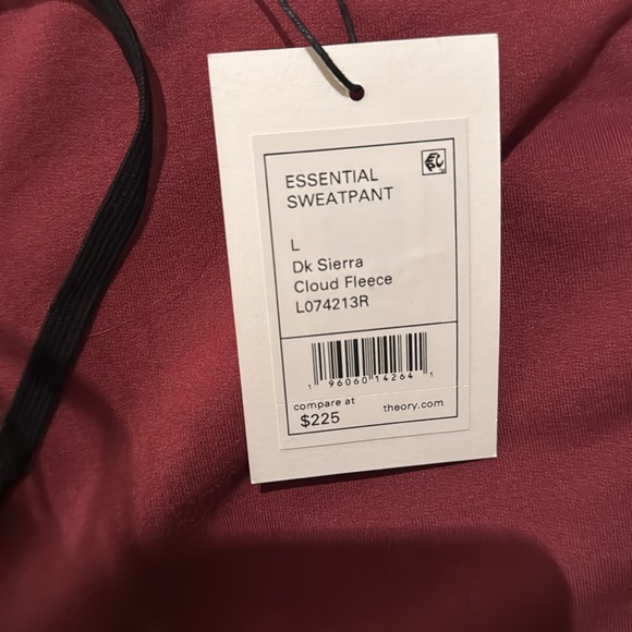 NWT THEORY ESSENTIALLY SWEATPANT IN DARK SIERRA SIZE L - Picture 3 of 4